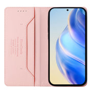 For Ulefone Note 17 Pro RC01 Dual-Folded Magnetic Suction RFID Leather Phone Case(Pink)