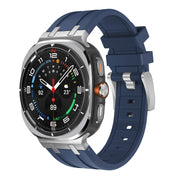 For Samsung Galaxy Watch Ultra 47mm AP Series Liquid Silicone Watch Band(Silver Blue)