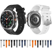 For Samsung Galaxy Watch Ultra 47mm AP Series Liquid Silicone Watch Band(Silver Blue)