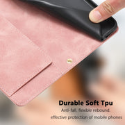 For Samsung Galaxy S25 Ultra 5G Tulips Embossed Leather Phone Case with Lanyard(Pink)