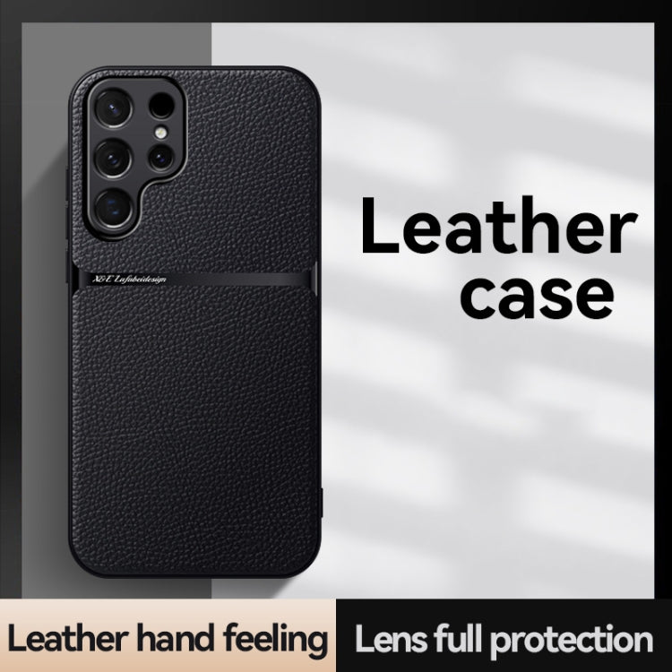 For Samsung Galaxy S25 Ultra 5G Litchi Leather Magnetic Full Coverage Shockproof Phone Case(Green)