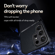 For Samsung Galaxy S25 Ultra 5G Litchi Leather Magnetic Full Coverage Shockproof Phone Case(Green)