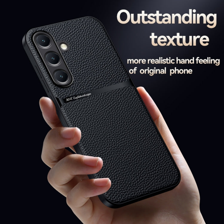 For Samsung Galaxy S25 5G Litchi Leather Magnetic Full Coverage Shockproof Phone Case(Green)