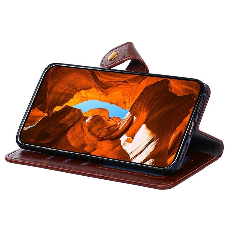 For Samsung Galaxy S25 5G Zipper Bag Leather Phone Case(Brown)