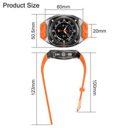 For Samsung Galaxy Watch Ultra 47mm Modified PC Hybrid TPU Watch Case Band(Red Clear Black)