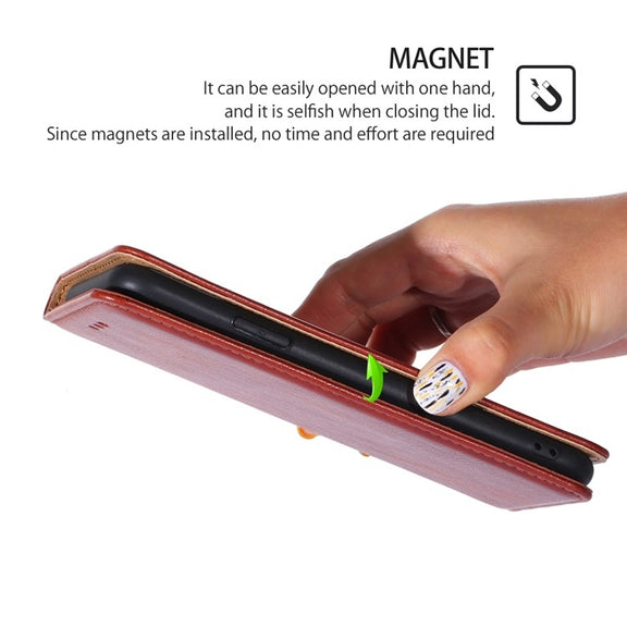 For Samsung Galaxy S25 Ultra 5G Gloss Oil Solid Color Magnetic Leather Phone Case(Brown)