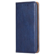For Samsung Galaxy S25 Ultra 5G Gloss Oil Solid Color Magnetic Leather Phone Case(Blue)