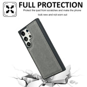 For Samsung Galaxy S25 5G Cowhide Texture Back Cover Phone Case(Grey)