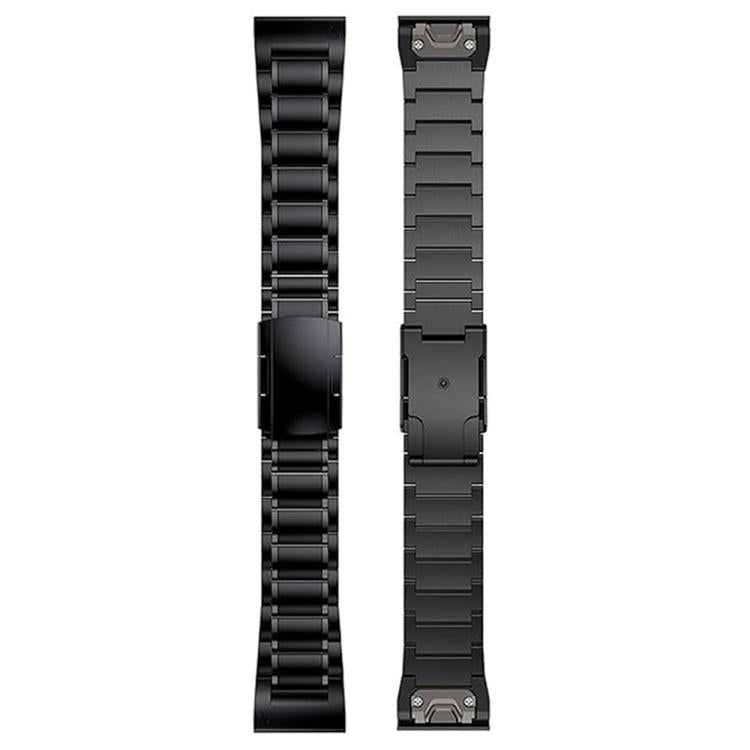 For Garmin 22mm Five-beads Titanium Alloy Push Buckle Metal Quick Release Watch Band(Silver)