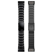 For Garmin 26mm Five-beads Titanium Alloy Push Buckle Metal Quick Release Watch Band(Silver)