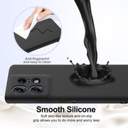 For Motorola Edge 50 Pro Shockproof Silicone Magsafe Phone Case(Black)