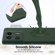 For Motorola Edge 50 Ultra Shockproof Silicone Magsafe Phone Case(Dark Green)