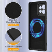 For Motorola Edge+ 2023 Shockproof Silicone Magsafe Phone Case(Black)