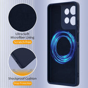 For Motorola Moto G Power 2025 Shockproof Silicone Magsafe Phone Case(Navy Blue)
