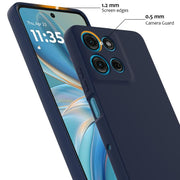 For Motorola Moto G Play 2025 Shockproof Silicone Magsafe Phone Case(Navy Blue)