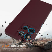 For Motorola Moto G Play 2025 Shockproof Silicone Magsafe Phone Case(Plum Color)