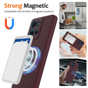 For Motorola Moto G Play 2025 Shockproof Silicone Magsafe Phone Case(Plum Color)