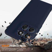 For Motorola Edge 60 / 60s / 60 Fusion Shockproof Silicone Magsafe Phone Case(Navy Blue)