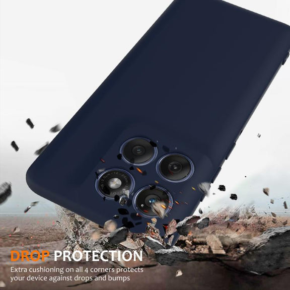 For Motorola Edge 60 / 60s / 60 Fusion Shockproof Silicone Magsafe Phone Case(Navy Blue)
