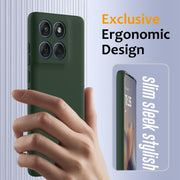 For Motorola Edge 60 / 60s / 60 Fusion Shockproof Silicone Magsafe Phone Case(Dark Green)