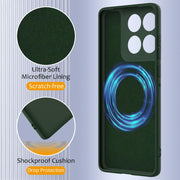 For Motorola Edge 60 / 60s / 60 Fusion Shockproof Silicone Magsafe Phone Case(Dark Green)