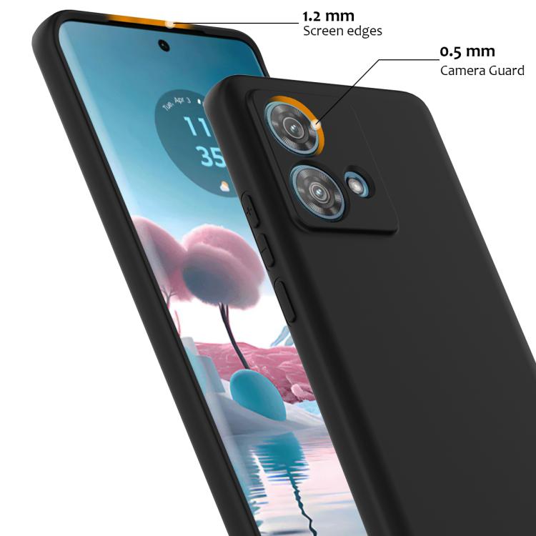 For Motorola Moto G84 Shockproof Silicone Magsafe Phone Case(Black)