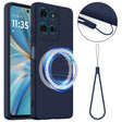For Motorola Moto G56 5G Shockproof Silicone Magsafe Phone Case(Navy Blue) - free shipping - PMC TechLife - Order now!