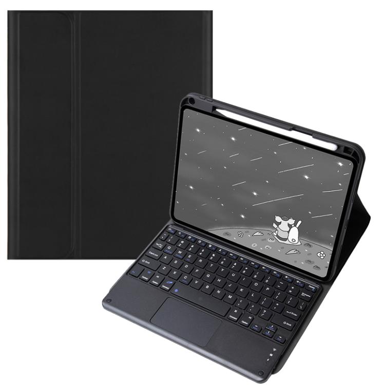 For OPPO Pad 3 / Pad 2 Candy Color Bluetooth Keyboard Leather Case,Square Keys with Touchpad(Black)