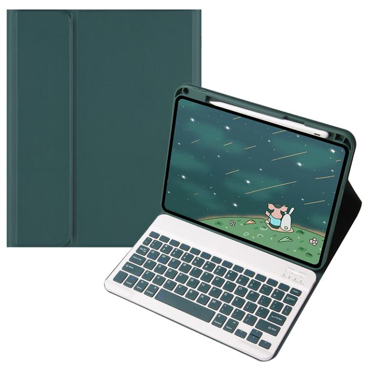 For OPPO Pad 3 / Pad 2 Candy Color Bluetooth Keyboard Leather Case, Square Keys(Green)