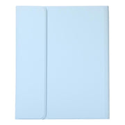 For OPPO Pad 3 / Pad 2 Candy Color Bluetooth Keyboard Leather Case, Round Key(Misty Blue)
