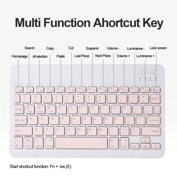 For OPPO Pad 3 / Pad 2 Candy Color Bluetooth Keyboard Leather Case, Round Key with Touchpad(Black)