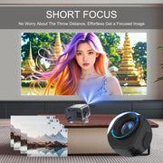 A10 Plus 1280 x 720P 200ANSI Amlogic H713 CPU Android 11.0 Smart Projector, EU Plug(Metal Grey)
