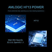 M10 1280 x 720P 200ANSI Amlogic H713 CPU Android 11.0 Smart Projector, EU Plug(White)
