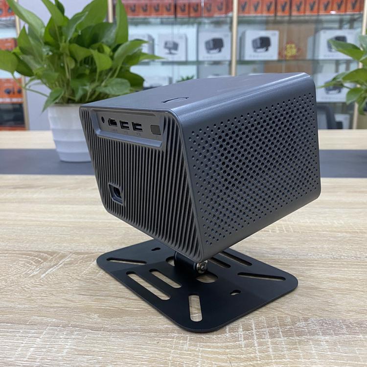 M10 Plus 1280 x 720P 200ANSI Amlogic H713 CPU Android 11 Smart Projector with Bracket, US Plug(Metal Grey)