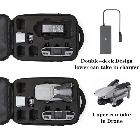 LINGSHI For DJI Mavic Air 2 Heightened Portable Shoulder Storage Bag Protective Box(Black)