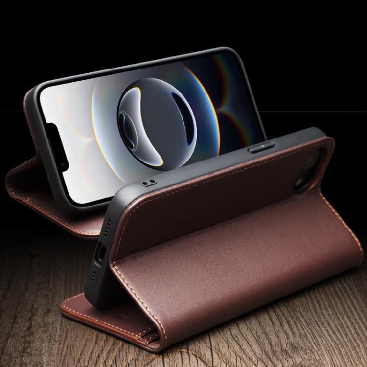 For iPhone 16e QIALINO Classic Gen2 Genuine Leather Phone Case(Black)