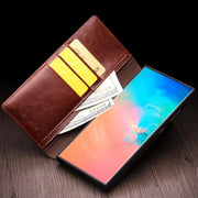 For Samsung Galaxy S25 5G QIALINO Genuine Leather Phone Case(Brown)