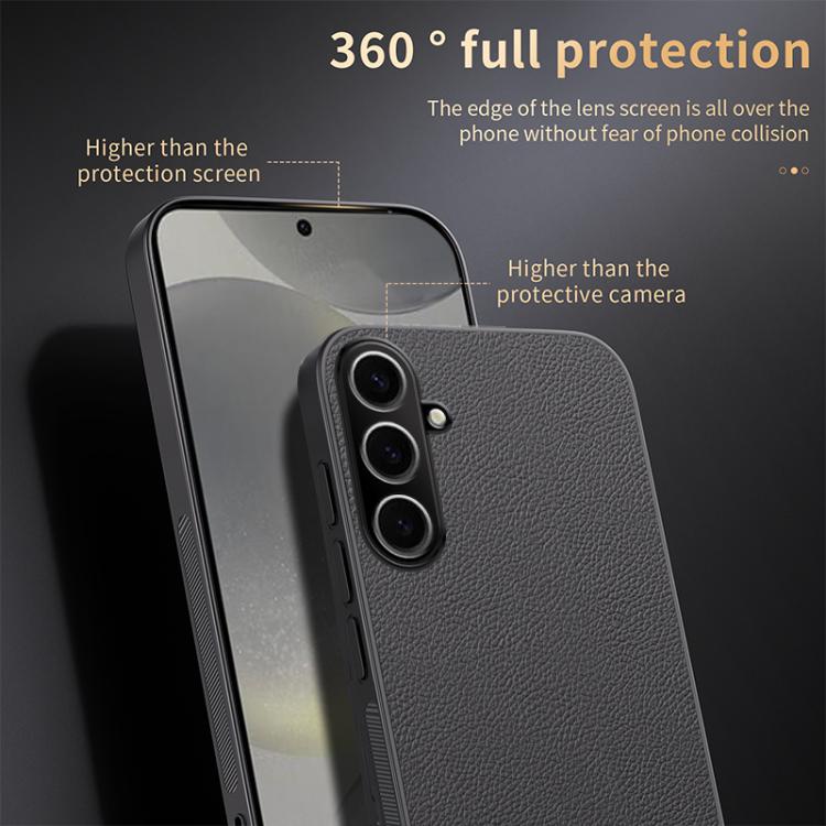 For Samsung Galaxy S25 5G HUIYI Leather Magnetic Phone Case(Blue)
