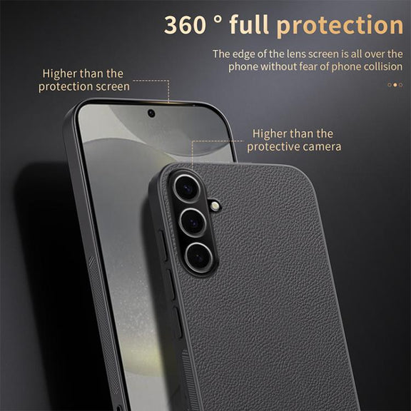 For Samsung Galaxy S25+ 5G HUIYI Leather Magnetic Phone Case(Blue)