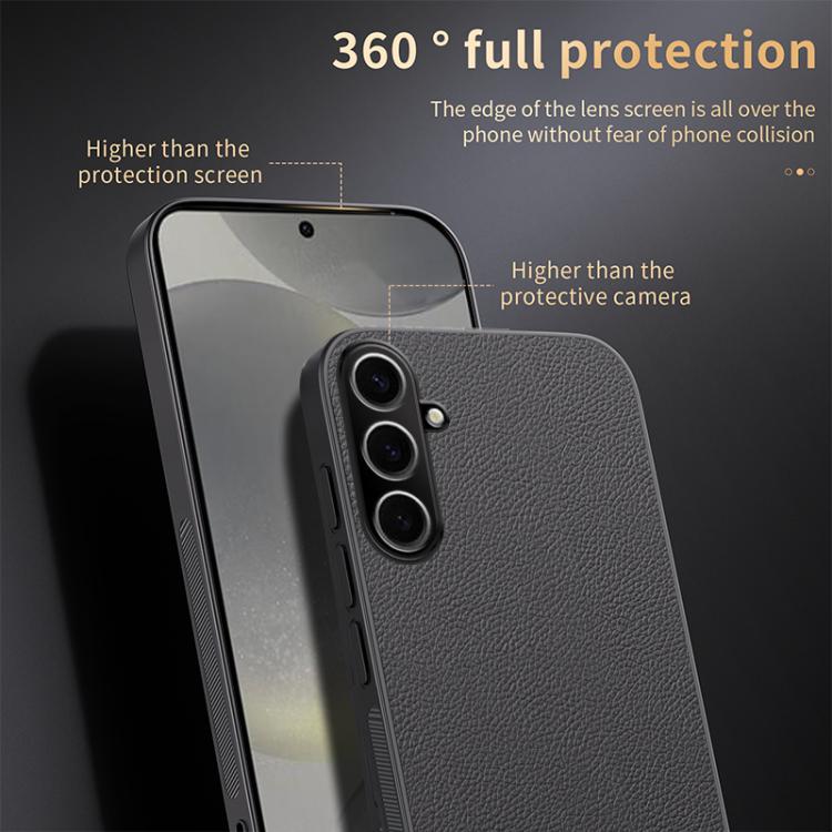 For Samsung Galaxy S25+ 5G HUIYI Leather Magnetic Phone Case(Grey)