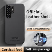 For Samsung Galaxy S25 Ultra 5G HUIYI Leather Magnetic Phone Case(Blue)