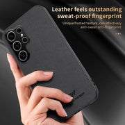 For Samsung Galaxy S25 Ultra 5G HUIYI Leather Magnetic Phone Case(Blue)