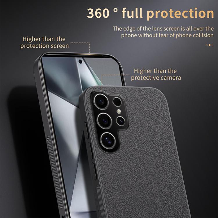 For Samsung Galaxy S25 Ultra 5G HUIYI Leather Magnetic Phone Case(Blue)