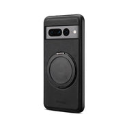 For Google Pixel 7 Pro Denior A14 Skin Feel Rotating Holder MagSafe Phone Case(Black)