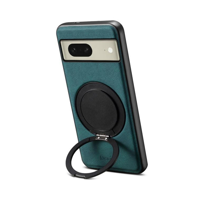 For Google Pixel 8 Denior A14 Skin Feel Rotating Holder MagSafe Phone Case(Blue)