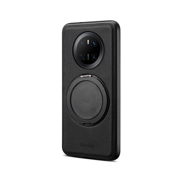 For Huawei Mate 70 Denior A14 Skin Feel Rotating Holder MagSafe Phone Case(Black)
