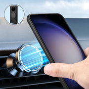 For Honor Magic7 Denior A14 Skin Feel Rotating Holder MagSafe Phone Case(Black)