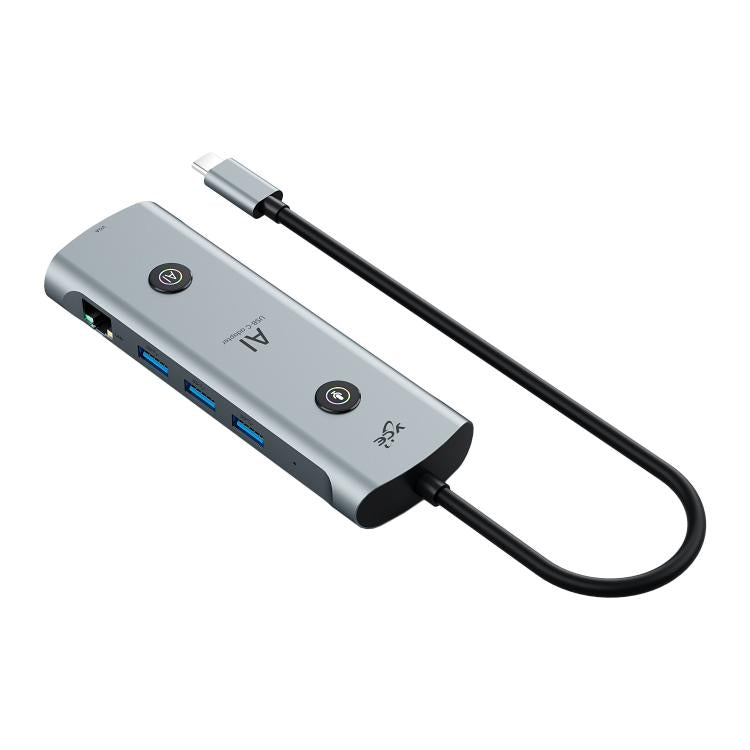 YCE V261C 13 in 1 USB-C / Type-C HUB Adapter AI Docking Station(Grey)