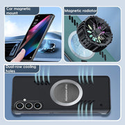 For Samsung Galaxy S24+ 5G All-inclusive Lens Frameless Graphene Cooling Phone Case(Black)