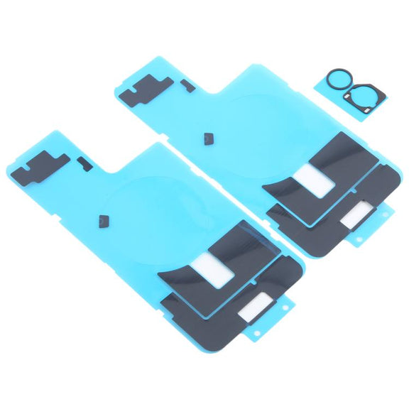 For iPhone 16 Plus 10pcs Back Cover Heat Sink Black Sticker with Back Camera Sponge Pads